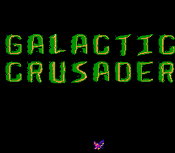 Galactic Crusader (Homebrew) — Title screen